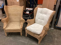 Rieten fauteuil (2x) - afbeelding 3 van  3