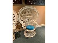 Rieten fauteuils (2x) - afbeelding 2 van  3