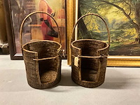 Rieten mand (2x) - afbeelding 3 van  6