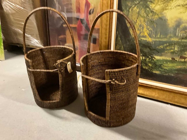 Rieten mand (2x) - afbeelding 4 van  6
