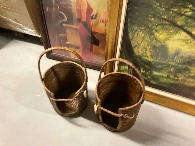Rieten mand (2x) - afbeelding 5 van  6