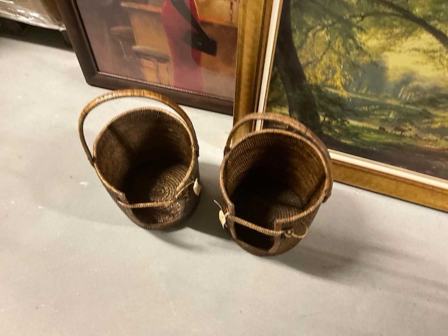 Rieten mand (2x) - afbeelding 6 van  6