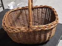 Rieten mand 37 x 20 x 37 cm aantal 1 stuks. - afbeelding 1 van  5