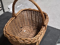 Rieten mand 37 x 20 x 37 cm aantal 1 stuks. - afbeelding 3 van  5