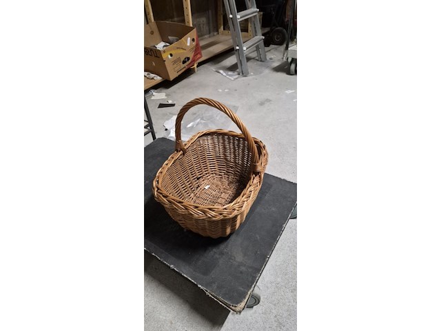 Rieten mand 37 x 20 x 37 cm aantal 1 stuks. - afbeelding 5 van  5