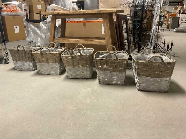 Rieten manden (5x) - afbeelding 1 van  9