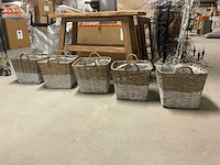 Rieten manden (5x) - afbeelding 1 van  9
