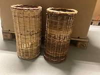 Rieten plantenbak (2x) - afbeelding 1 van  5