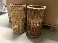 Rieten plantenbak (2x) - afbeelding 2 van  5