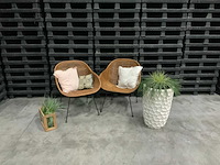 Rieten stoel (2x) - afbeelding 1 van  5