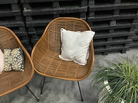 Rieten stoel (2x) - afbeelding 3 van  5