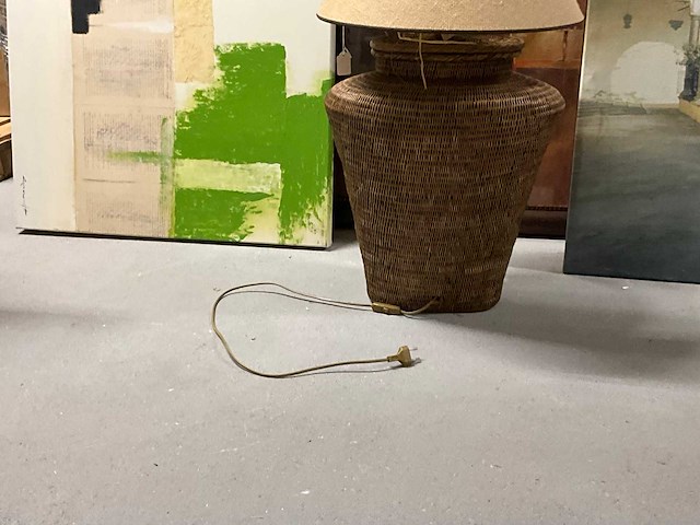 Rieten tafellamp - afbeelding 2 van  6