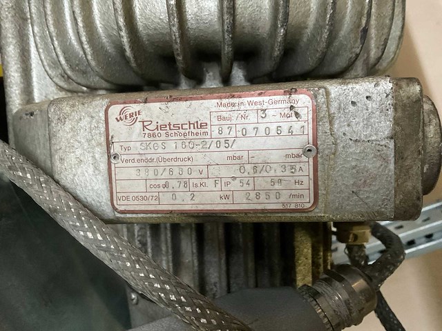 Rietschle skgs 160-2/05/ vacuümpomp (3x) - afbeelding 2 van  2