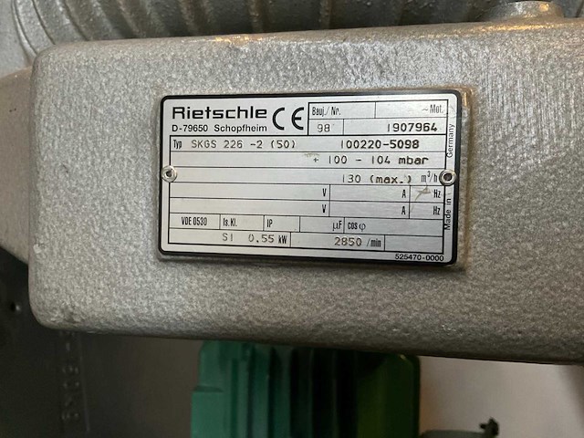 Rietschle/elektror vacuümpomp (3x) - afbeelding 3 van  3