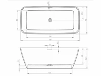Riho - malaga - vrijstaand ligbad (solid surface) - afbeelding 4 van  6