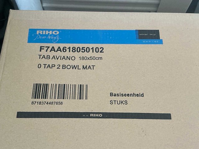 Riho aviano 2-bowl wastafel 180cm - afbeelding 2 van  2
