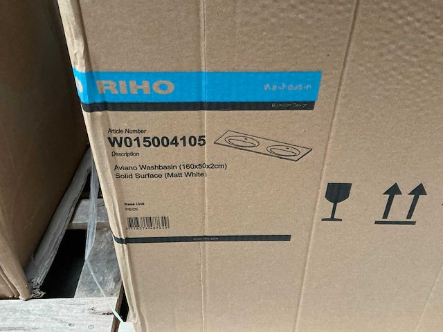 Riho aviano wastafelblad (160 x 50 cm) - afbeelding 1 van  2