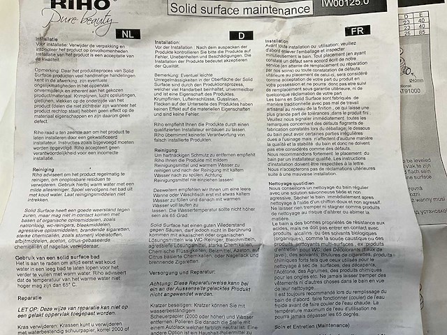 Riho bs 42 burgos solid surface vrijstaande bad - afbeelding 8 van  9