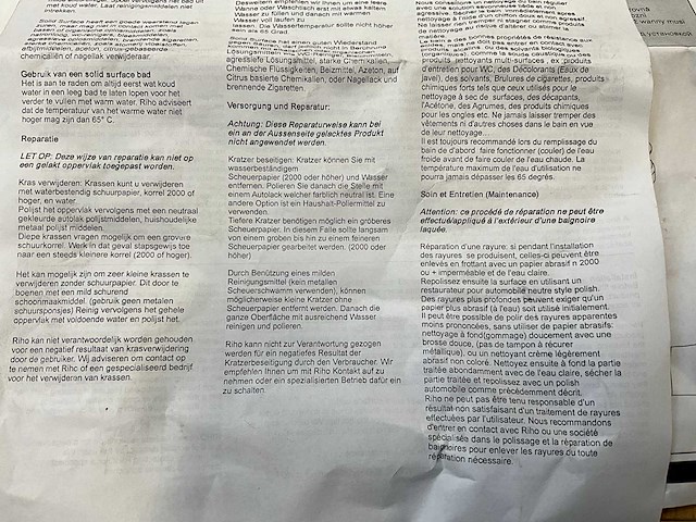 Riho bs 42 burgos solid surface vrijstaande bad - afbeelding 9 van  9