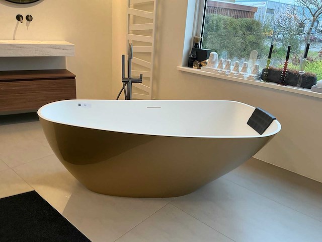 Riho goud/mat wit douchebad - afbeelding 1 van  7