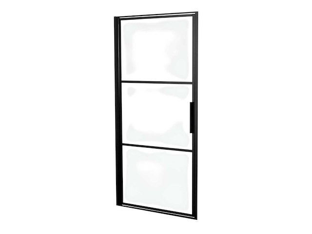 Riho grid draaideur mat zwart 90x200 g004002121 - afbeelding 2 van  4