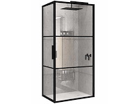 Riho grid g004015121 douchedeur+zijwand 1000x1000x2000mm - afbeelding 1 van  5