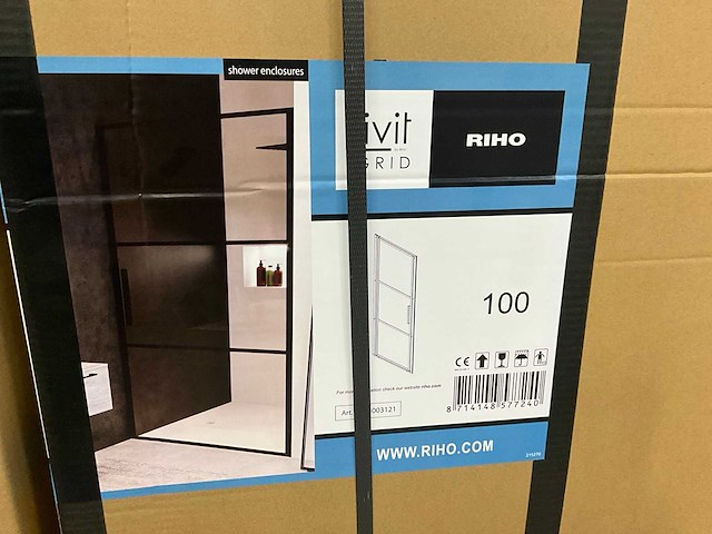 Riho grid g004015121 douchedeur+zijwand 1000x1000x2000mm - afbeelding 5 van  5