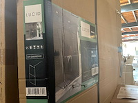 Riho lucid inloopdouche met handdoekhouder 90cm - afbeelding 2 van  4