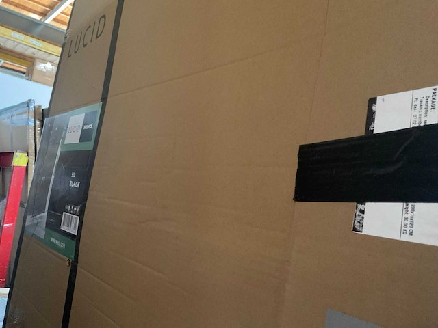 Riho lucid inloopdouche met handdoekhouder 90cm - afbeelding 3 van  4