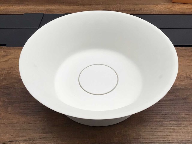 Riho round waskom mat wit 40x15 cm - afbeelding 2 van  4