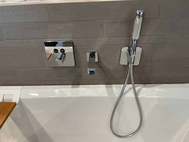 Riho still square 180x80x45cm douchebad - afbeelding 4 van  5