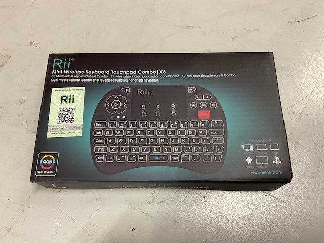 Rii x8 rgb mini draadloos toetsenbord (15x) - afbeelding 3 van  3