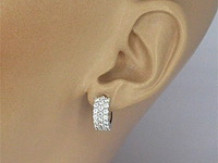 Rij oorbellen van hoge kwaliteit met briljanten - afbeelding 2 van  7