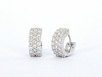 Rij oorbellen van hoge kwaliteit met briljanten - afbeelding 5 van  7