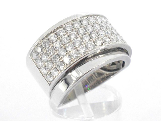 Rijring met briljant diamanten hoge kwaliteit - afbeelding 5 van  10