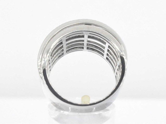 Rijring met briljant diamanten hoge kwaliteit - afbeelding 6 van  10