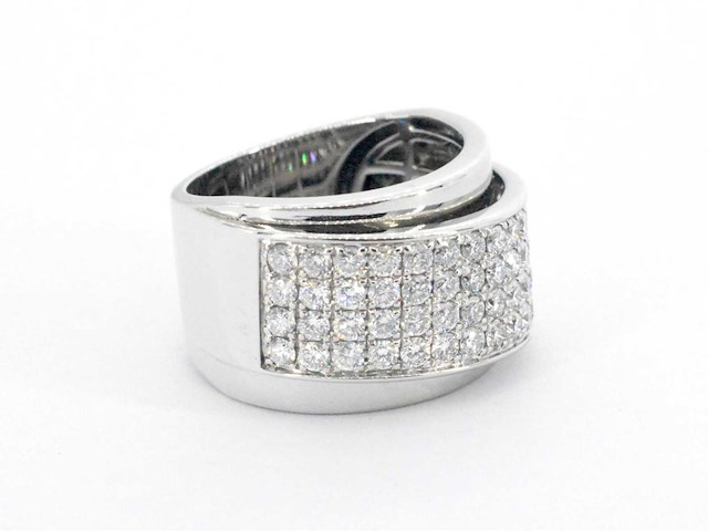 Rijring met briljant diamanten hoge kwaliteit - afbeelding 8 van  10