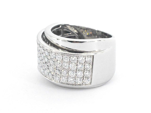 Rijring met briljant diamanten hoge kwaliteit - afbeelding 10 van  10