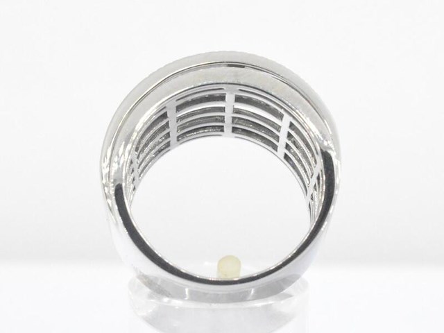 Rijring met briljant geslepen diamanten - afbeelding 6 van  11