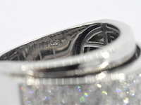 Rijring met briljant geslepen diamanten - afbeelding 11 van  11