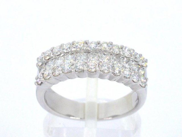 Rijring met prinses en briljant geslepen diamanten - afbeelding 1 van  10