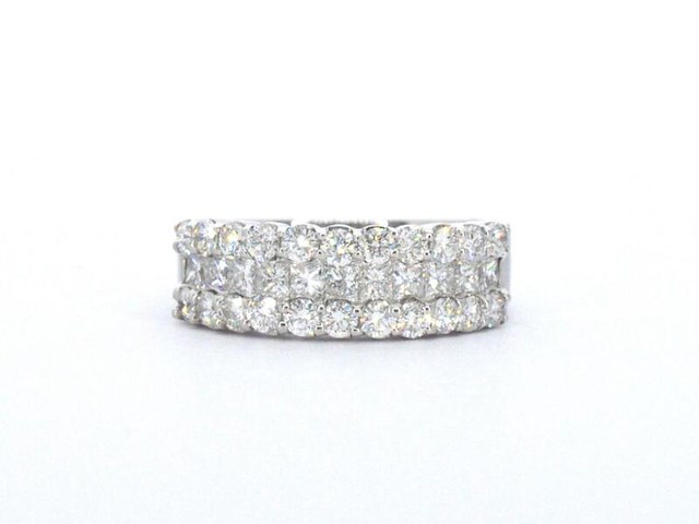 Rijring met prinses en briljant geslepen diamanten - afbeelding 7 van  10