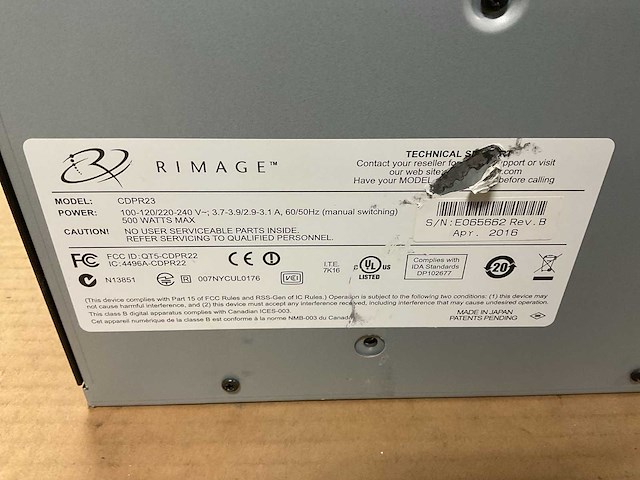 Rimage cdpr23 card printer - afbeelding 6 van  6