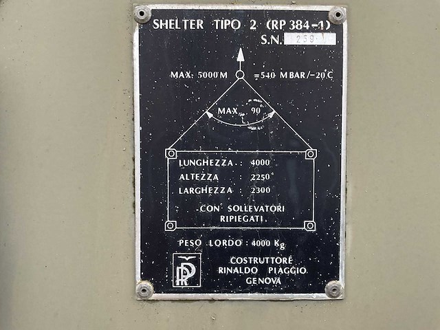 Rinaldo piaggio tipo 2 legercontainer - afbeelding 4 van  9