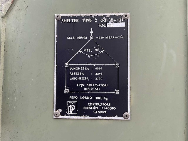 Rinaldo piaggio tipo 2 legercontainer - afbeelding 8 van  8