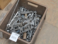 Ring- en steeksleutels in kunststof krat. - afbeelding 1 van  3