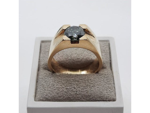 Ring, 14 karaats - afbeelding 1 van  9