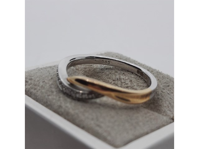 Ring, 14 karaats - afbeelding 2 van  11