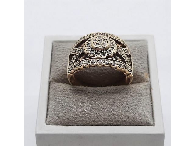 Ring, 14 karaats - afbeelding 1 van  7