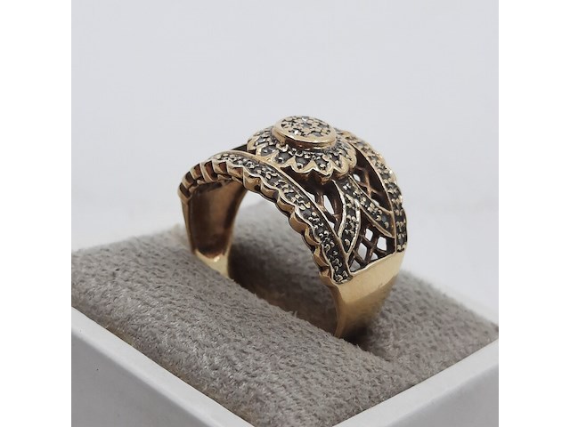 Ring, 14 karaats - afbeelding 3 van  7